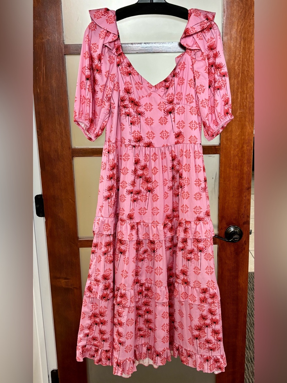 Atelier 1756 Tiered Maxi Dress with V-Neck